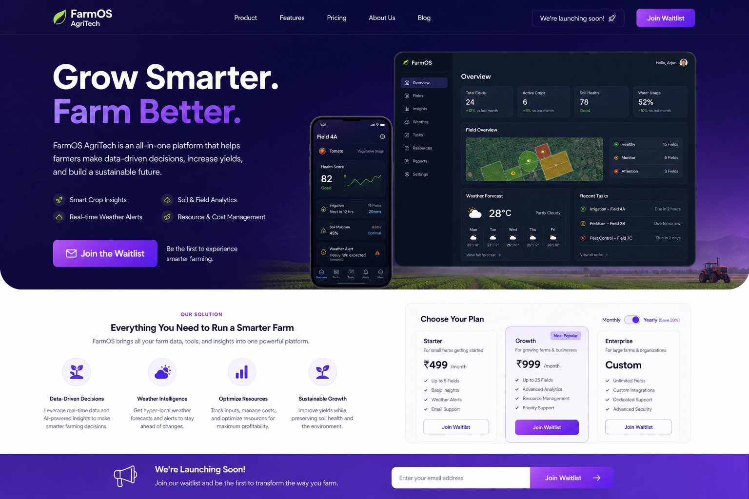 Startup Launch Website